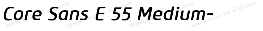 Core Sans E 55 Medium字体转换